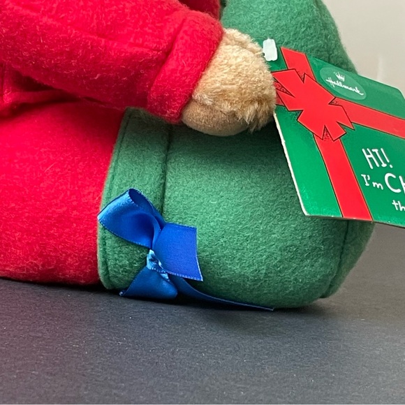 VINTAGE Hallmark Christmas CHRIS THE ELF TEDDY BEAR 12" Plush Stuffed Animal - Picture 14 of 16